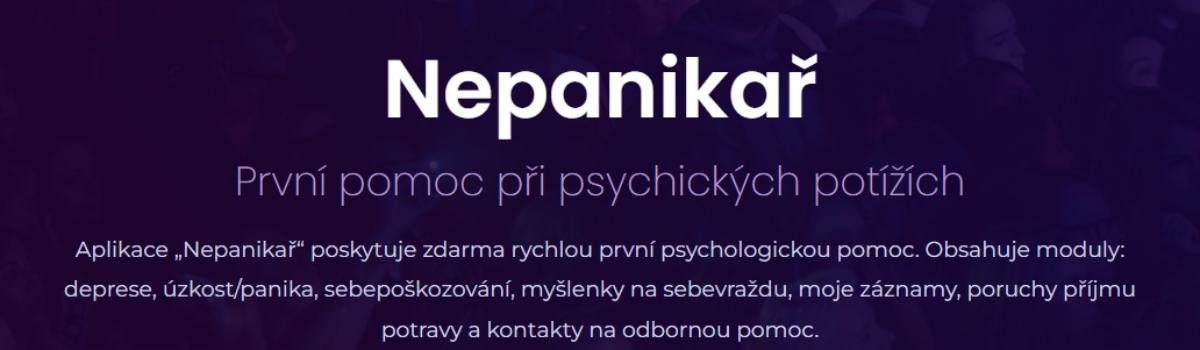 Nepanikař – první pomoc při psychických potížích